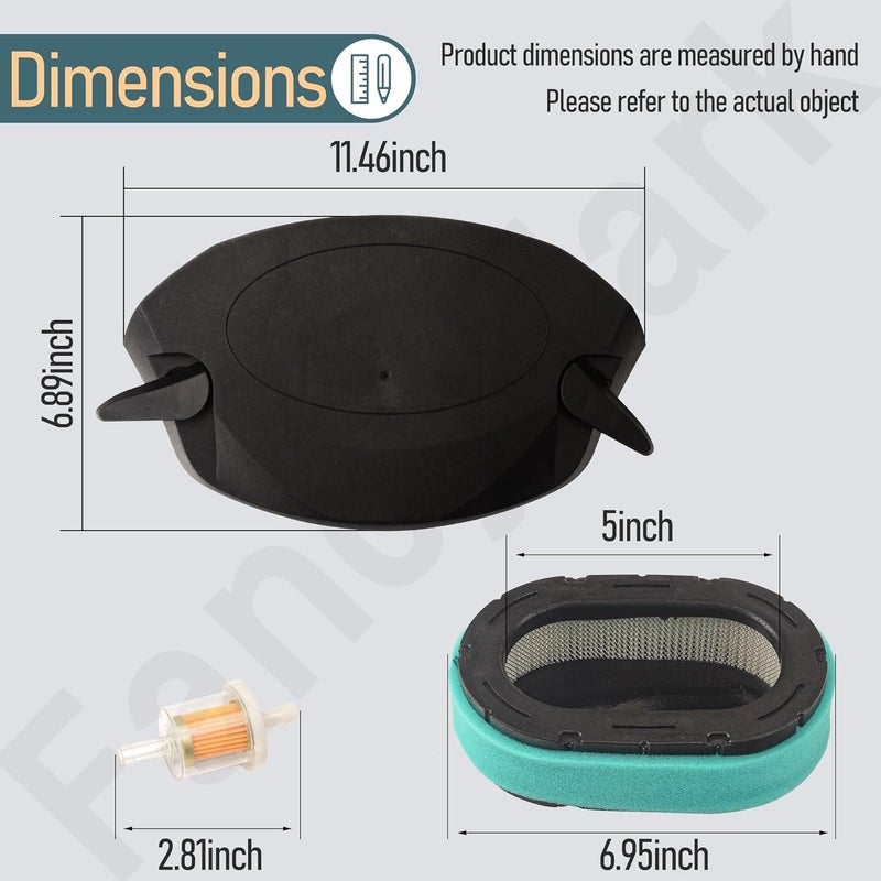 FancyTark 32 096 20-S Air Cleaner Cover Assembly + 32 083 09-S Air Filter Compatible With Ko-hler KT610 KT620 KT715 EKT740 EKT750 KT725 KT730 KT735 KT740 KT745 - Image 2